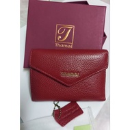 Thames Genuine Leather Wallet Red Model Th60245 Second Hand
