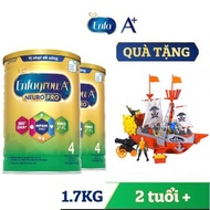 Bộ 2 Hộp Sữa Enfagrow A+ Neuropro số 4 loại lon 17kg[ tặng bộ phi thuyền loại lớn]
