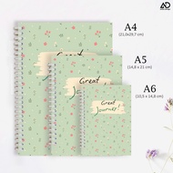 "GREAT JOURNEY!" NOTEBOOK NOTEBOOK/ BEAUTIFUL AESTHETIC DIARY BOOK/ A4/ A5/ A6/