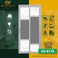 Slide and Swing Toilet Door asstl24