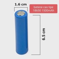 BATERAI 18650 CAS BIRU POLOS 18650 MICROPHONE BATERAI SENTER TAKTIKAL baterai