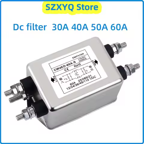 Single and two-stage DC EMI filter CW4EL2D-30A-S CW4ED-40/50/60A-S 110VDC power supply filter power 