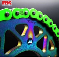 TAGASAGO XW-RING 428GXW * NEON GREEN * RK SPROCKET CHAIN 428H 132H 132J