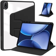 360° Rotation Case for OnePlus Pad 3 Case 13.2'' with Pencil Holder Acrylic Back Cover for OnePlus P