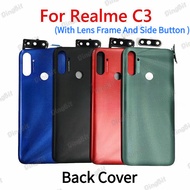 For Realme C3 Back Battery Cover Housing Rear Housing Door Back Case