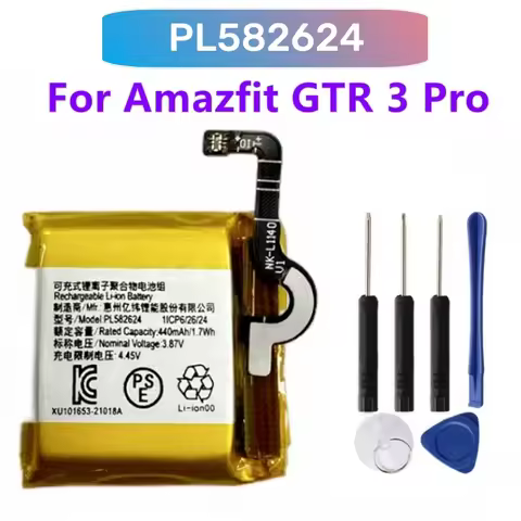 PL582624 Original Replacement Battery For Amazfit GTR 3 GTR 3 Pro 3Pro Batteries + Free Tools