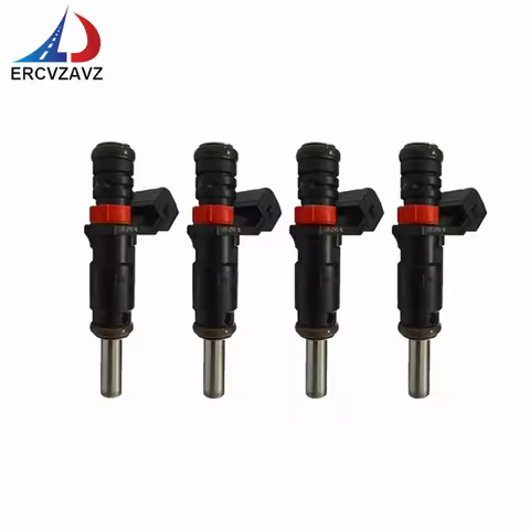 4pcs N43 N46 B20 Fuel Injector set 13537561277 7561277 for BMW 3/ 5 Series E81 E87 116i 120i 320i E9