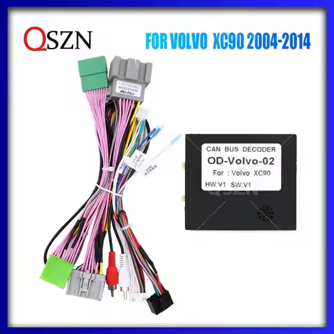 QSZN Canbus box OD-VOLVO-02 Adaptor For Volvo XC90 2004-2014 With Wiring Harness Cable Android Car R
