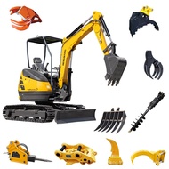 HengWangHWFree Shipping Mini Excavator 3.5 Ton 3 Ton 2 Ton Small Digger Excavator Machine Mini Small