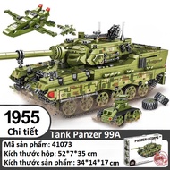 [1955 Pieces] Assembly model of Arjun Mark II Tank, battle Tank, heavy battleship at TDSTECH