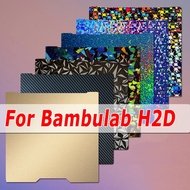 Lembaran PEO PET PEI untuk Plat Cetakan Katil Bambu Lab h2d Lembaran Spring Seal untuk Plat Bambu Ba