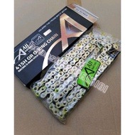 AJI RACING 415 ERO ORING GOLD CHAIN Rantai EMAS 415H -132 KLO HEAVY DUTY RXZ LC135 Y15ZR Y15 Y125Z W