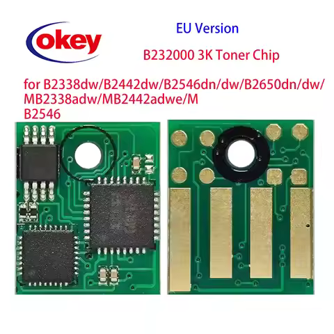 B232000 toner chip B2338 B2442 MB2338 Toner Chip for Lexmark B2650 MB2442 MB2546 MB2650 printer rese
