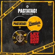 SB19 (PAGTATAG, WYAT, What, MAPA, Bazinga, SLMT) Button Pin Set & PAGTATAG Stickers by WMB Clothing