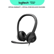 Logitech H390 Type-C Wired Headset for PC/Laptop, Stereo Headphones with Noise Cancelling Microphone
