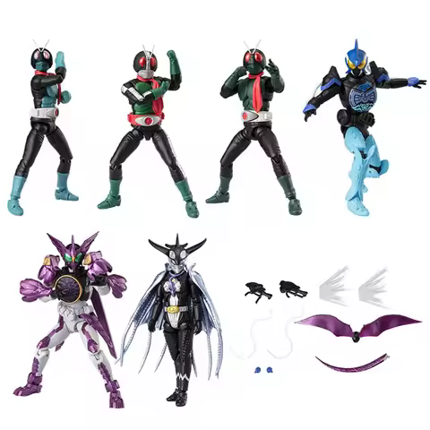 Bandai Genuine Kamen Rider Shokugan Toys XX10 Anime Figures Mezool OOO Action Model Decoration Creat