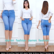 WOMEN'S 7/8 SOFT JEANS ICE BLUE 7/8 JEANS WOMEN JEANS
