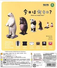 現貨全6款日本正版轉蛋站上TANITA體重計的動物熊貓河馬擺件玩具  露天市集  全台最大的網路購物市集
