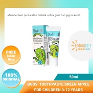 Buds for Children Toothpaste with Fluoride 3-12 years Green Apple