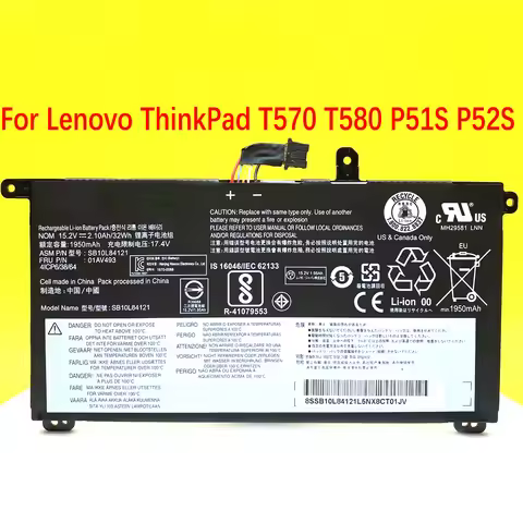 NEW Battery For Lenovo ThinkPad T570 T580 P51S P52S SB10L84121 01AV493 00UR890 00UR891 00UR892