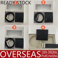 Fashion Men's Wallet CK men's leather wallet + belt gift box business casual belt