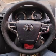 ที่ปัดรถ Toyota Genuine Leather Hand Sewn Prado Land Cruiser LC300 Wheel Cover ที่ปัดรถแบบมีสายสานจา