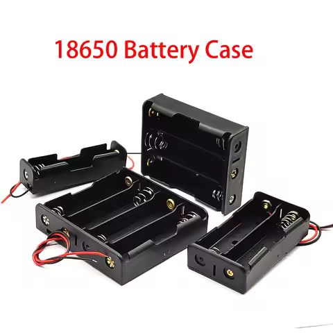 18650 Series Battery Case 18650 Battery Box 18650 Holder With Wire Leads Series Connection DIY