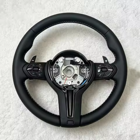 Car Leather Steering Wheel for BMW M3 M4 M5 M6 F30 F10 F15 F36 F01 F20 F22 F25 F31 F32 F34 F80 F85 F