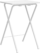 Yamazen RYST5040H (WHWH2) Folding Table, Height 27.6 inches (70 mm), Resistant to Scratches, Dirt, M