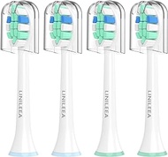 LINILEEA Replacement Toothbrush Heads for Philips Sonicare, Brush Head Compatible with Philips Sonic Care Electric Toothbrush Heads, 4 Pack