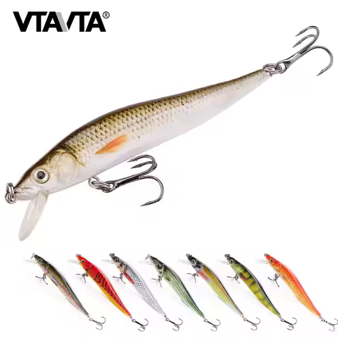 VTAVTA 8.5cm 6.5g Floating Wobblers Minnow Fishing Lures Crankbait Hard Bait for Fish Lure Pike Fish