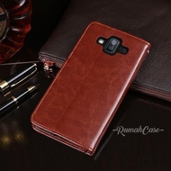 SAMSUNG J7 DUO - Flip Cover Wallet Leather Case Casing Dompet bumper