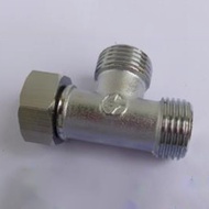 [SG]Toilet 304   Copper  T Adapter G1/2" T-Valve For Bath Bidet Sprayer Shower