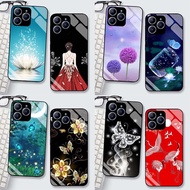 Case for REALME C61/ REALME C63 Glossy Tempered Glass Back, Latest High Quality