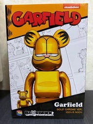 Bearbrick 400% Garfield Gold Chrome Ver加菲貓