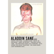 【READY STOCK】Poster Cover Album Aladdin Sane by David Bowie for Room/Barber/Gift/Gym