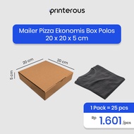 Mailer Box Polos / Box Pizza Polos 20x20x5 cm