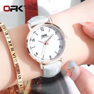 OPK นาฬิกาสำหรับสาวผู้หญิงกันน้ำหนังนุ่ม Casual Luminous นาฬิกานาฬิกาควอตซ์