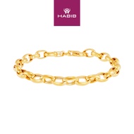 HABIB Oro Italia 916 Yellow Gold Bracelet GW49051123