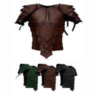 Medieval Viking Knight Pirate Breastplate Cuirass Cosplay Costume PU Leather Body Shoulder Armor Set