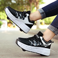 Double wheel Adult heely shoes, children's roller skates, men's and women's heel