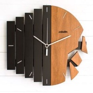 KAYU Teak wood wall clock with abstract motifs/teak wood wall clock/latest wall clock/wooden clock