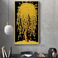 home  lifeDIY 5D Diamond Embroidery Diamond painting Golden Tree Money Rich Room decoration UXQ4