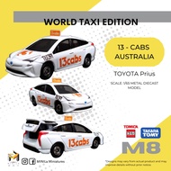 M8 [Minila Miniatures] 1:64 scale Toyota Prius - 13 Cabs (World Taxi Edition)