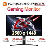 [IXOA] Xiaomi Redmi 27″ Monitor G Pro Gaming Mini LED Fast IPS 2K 180Hz Refresh Rate 1ms Response Ti