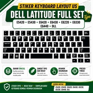 Dell Latitude US Layout Laptop Keyboard Stickers full set Type E6420, E6430, E6440, E5420, E5430, E6