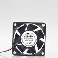 SNOWFAN YY6025H12B 6025 12v DC Cooling Fan 6CM Double Ball Industrial Fan
