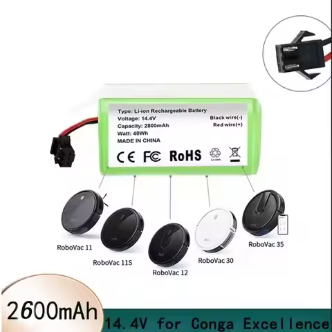 PURFIELD 4s1p 14.8V 2600mAh Battery For eufy RoboVac 15C 15T 25C 30 30C 35C MAX G10 G15 G20 G30 Edge