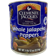 พริกจาลาปิโนทั้งเม็ด ขนาด 2.6 กิโลกรัม ตรา เคลเมนเต ฌัก - Whole Jalapenos peppers 2.6kg Clemente Jac