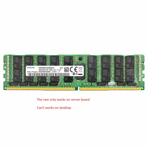 Samsung Server Memory PC4 2RX4 2RX8 8GB 16GB 32GB DDR4 2133P 2400T 2666V ECC REG Supports X99 Mother